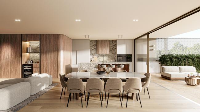 Artist's impression of the $130m luxury apartment development at 200 East Tce, Adelaide. Picture: Supplied by Global Intertrade and Minuzzo Project Management