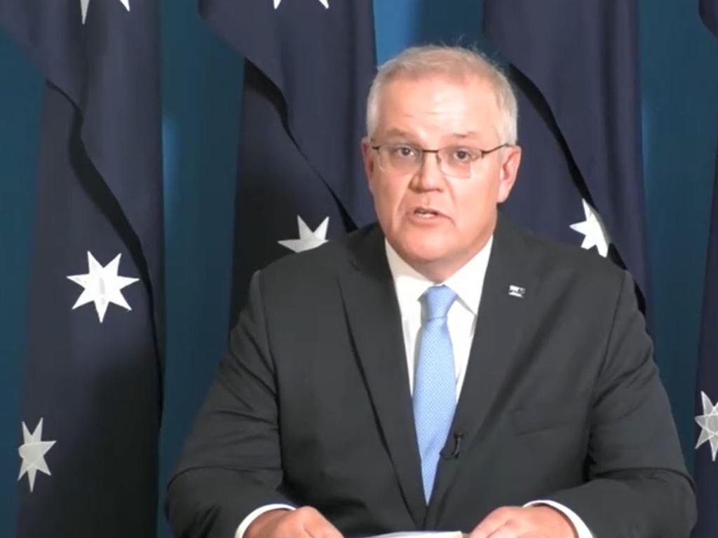 Scott Morrison addressing the media in relation to the Zhao Lijian tweet.