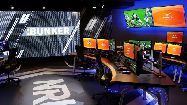 NRL referees Bunker. Picture: NRL Photos.