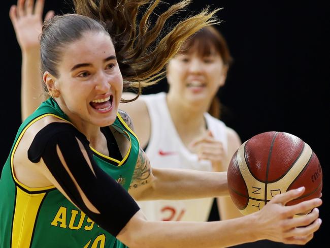 Anneli Maley won bronze at the World Cup with the Opals in 2022. (Photo by Mark Metcalfe/Getty Images)