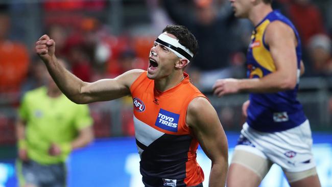 Josh Kelly’s contract status has dominated conversation surrounding the Giants. Photo: Phil Hillyard