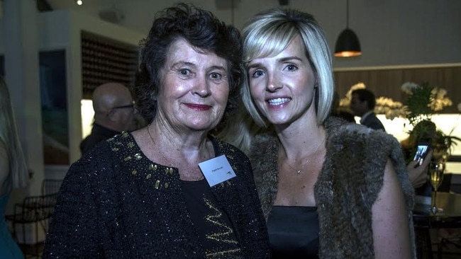 Billionaire Angela Bennett with Terri Ann McLarty. Supplied.