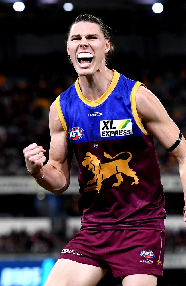 Brisbane Lions player, and Caloundra product, Eric Hipwood. Picture: Bradley Kanaris/Getty Images.