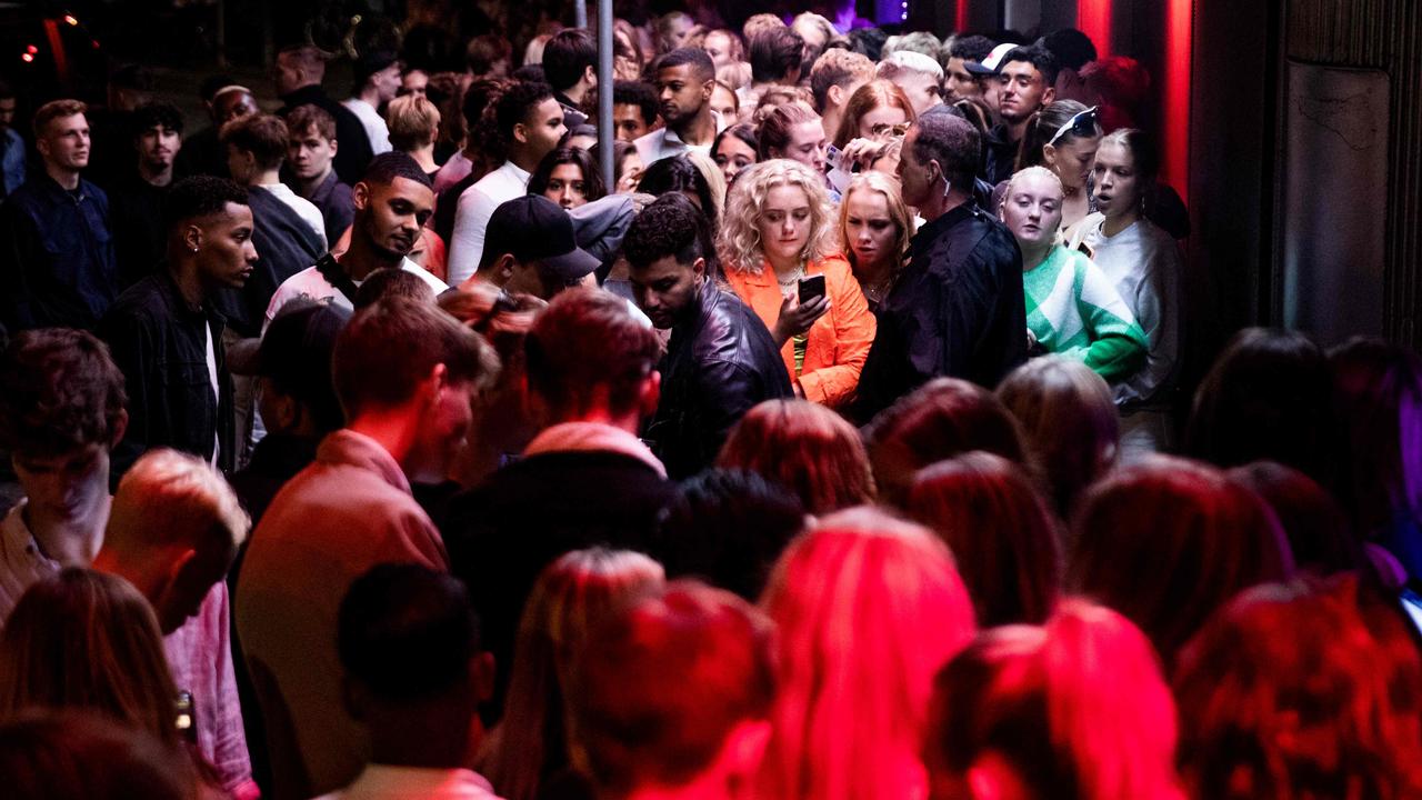 Revellers out on the town on Copenhagen after Denmark declared the Covid-19 pandemic over and removed its Covid-19 restrictions. Picture: AFP