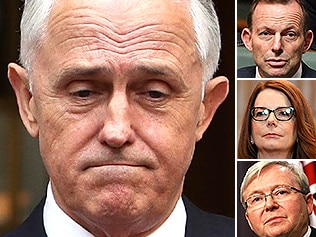 Malcolm Turnbull, Tony Abbott, Julia Gillard and Kevin Rudd.