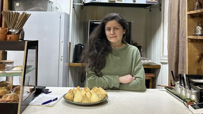Lierane Tulchiy at her restaurant Krymsky Dvorik in Lviv. Picture: Natalie Vikhrov