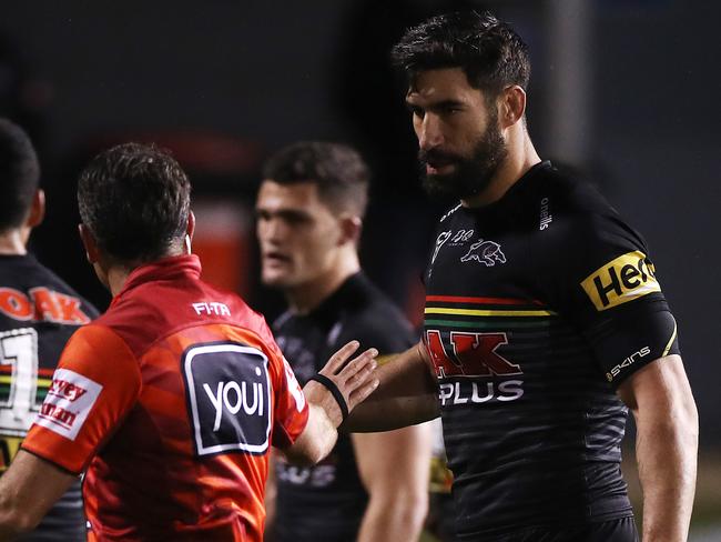 The Broncos need a leader like Penrith’s James Tamou. Picture: Mark Kolbe/Getty Images