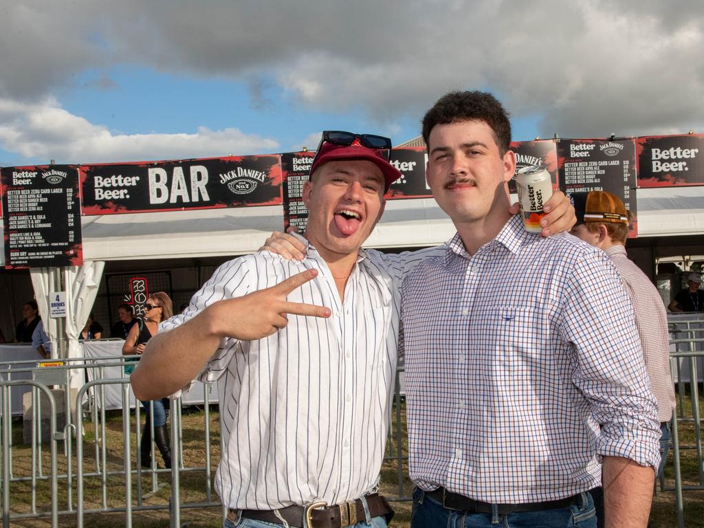 Luke Asmussen and Niel Oosthuizen. Meatstock - Music, Barbecue and Camping Festival at Toowoomba Showgrounds.Saturday March 9th, 2024 Picture: Bev Lacey