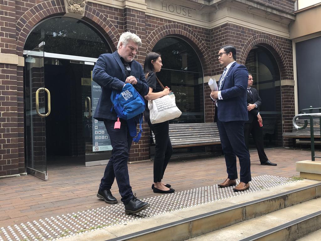 Stuart MacGill leaves Manly Court House after being convicted of mid-range drink driving.