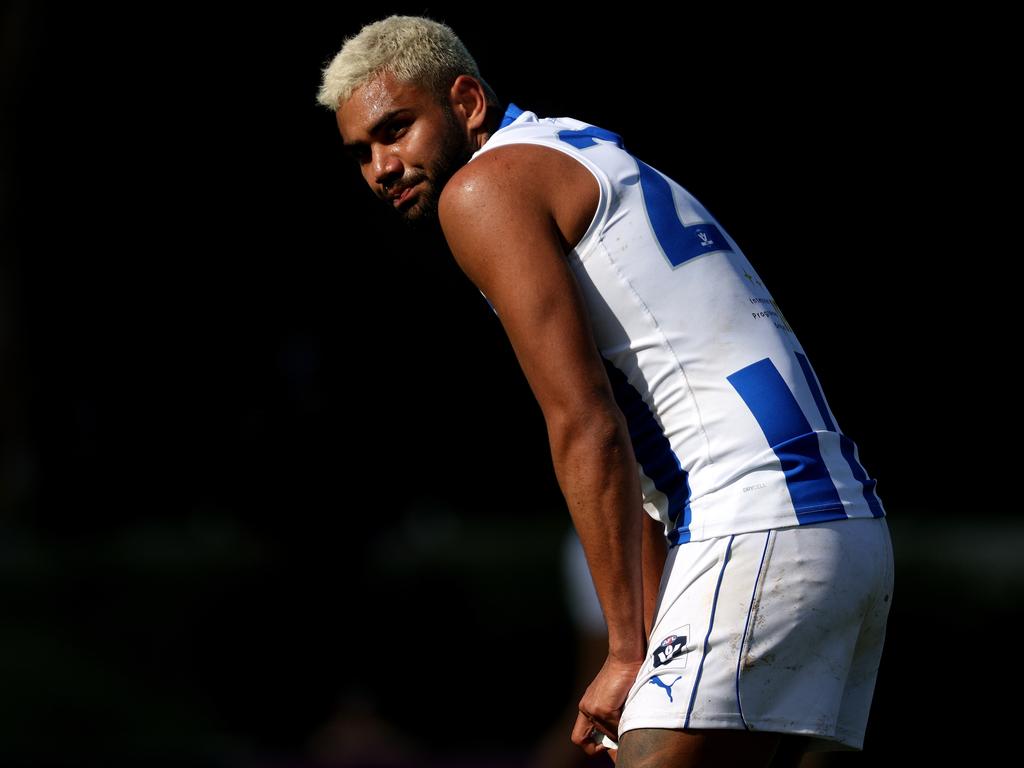 Thomas only managed 10 games in 2022 with the club saying he was struggling after the death of his grandmother. Picture: Hamish Blair