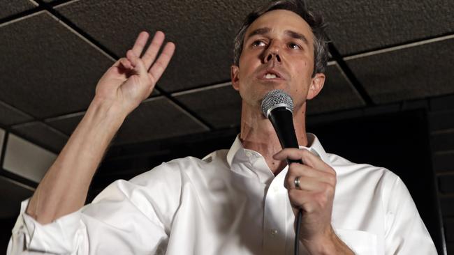 Democratic presidential candidate Beto O'Rourke in Cleveland, Ohio, yesterday. Picture: AP