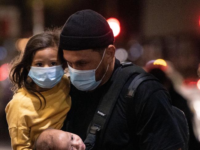 Sonny Bill Williams arriving at the Meriton with his family. Picture: James Gourley/The Daily Telegraph