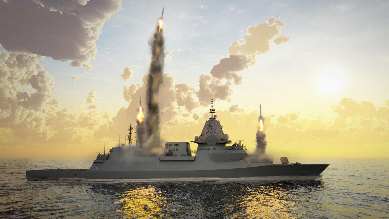 Evolved Hunter Class design for guided missile frigate. Supplied by BAE Systems Australia