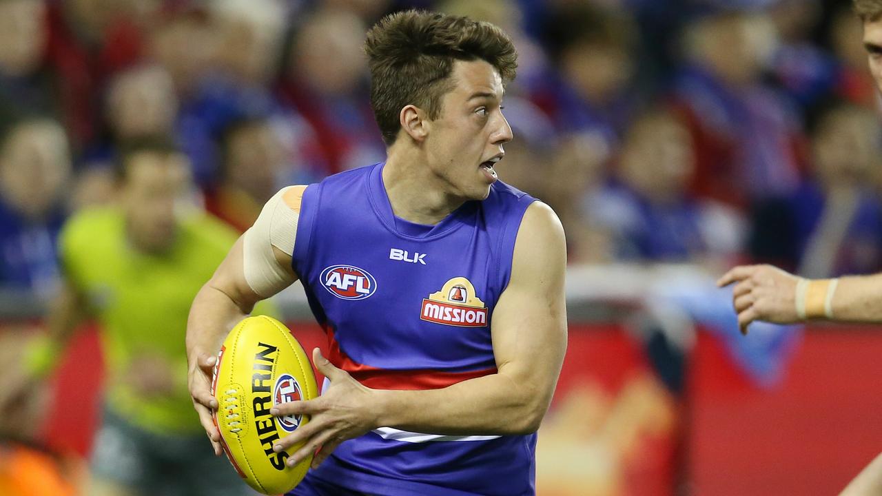 Nathan Hrovat during his time at the Western Bulldogs. Picture: Michael Klein