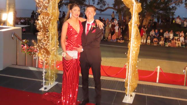 Tahmya Morton-Block &amp; Keiran Catterick at the Xavier Catholic College formal.