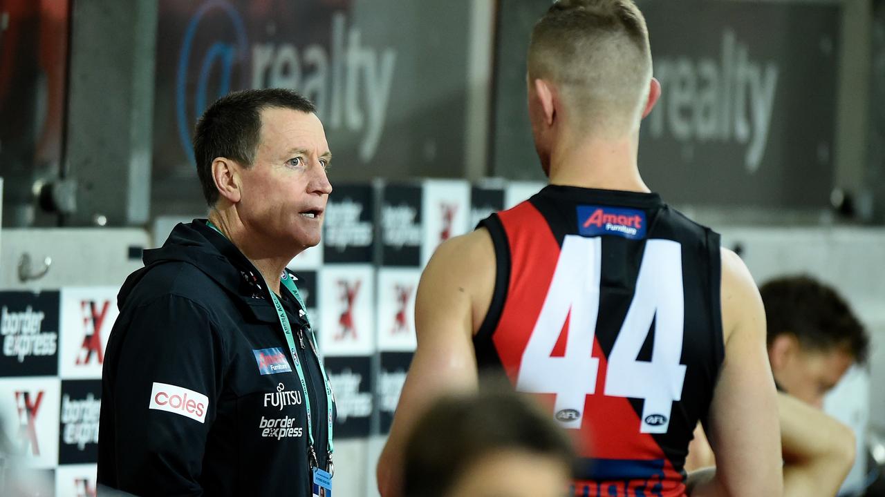 John Worsfold has been coaching from the bench in 2020 (Photo by Matt Roberts/AFL Photos/via Getty Images).
