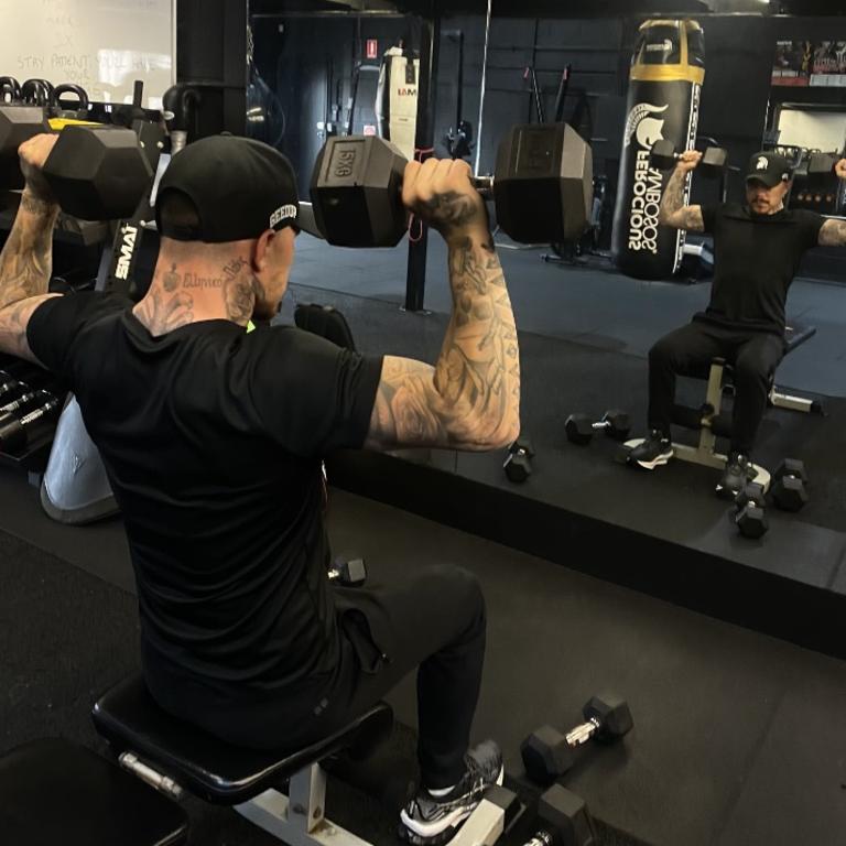 George Kambosos back in the gym four days after being thumped by Devin Haney