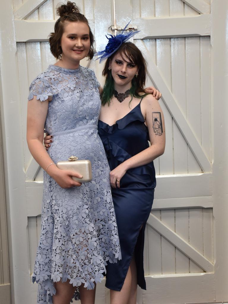 Madeleine Litchfield and Amelia McLaren at the Assumption College formal.