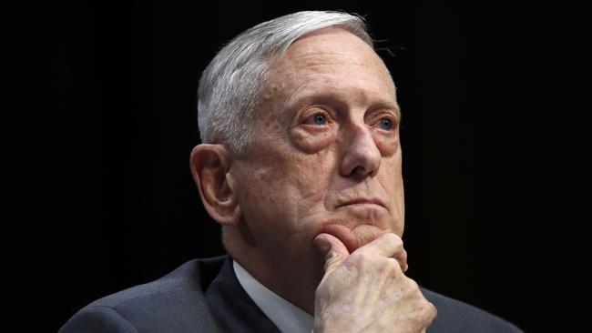 Defense Secretary Jim Mattis. Picture: AP