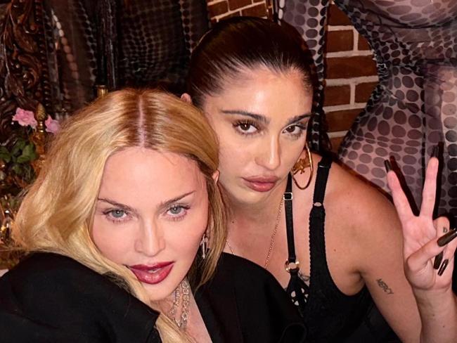 Madonna with Lourdes. Picture: Dion Lee