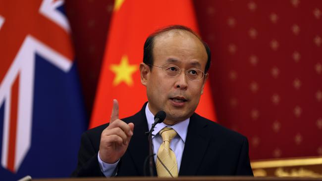 Xiao Qian delivered a scathing rebuke of the Japanese ambassador to Australia on Tuesday after he advised the country to be ‘vigilant’ against Beijing.