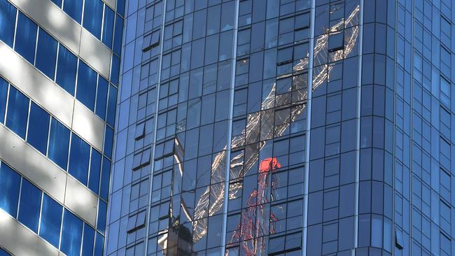 The cranes over Melbourne could be creating towers better suited for stopping viruses spreading in the future.