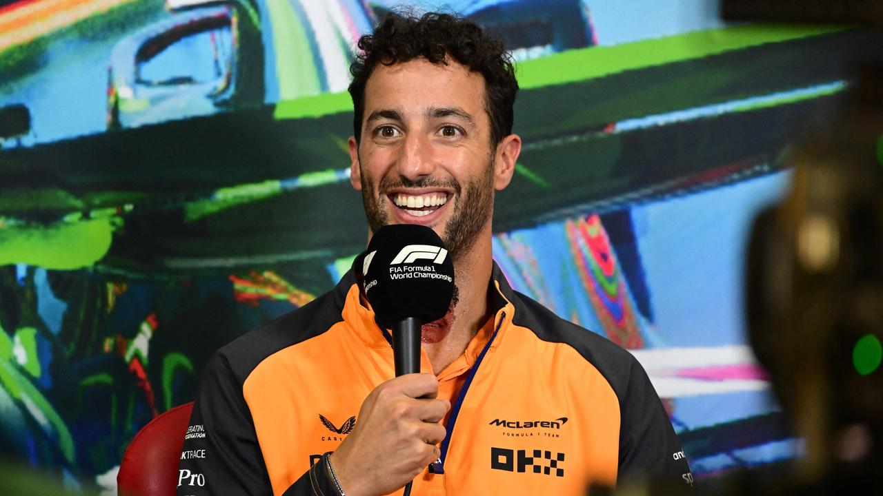 Daniel Ricciardo will start fourth due to several top drivers copping massive grid penalties. (Photo by MIGUEL MEDINA / AFP)