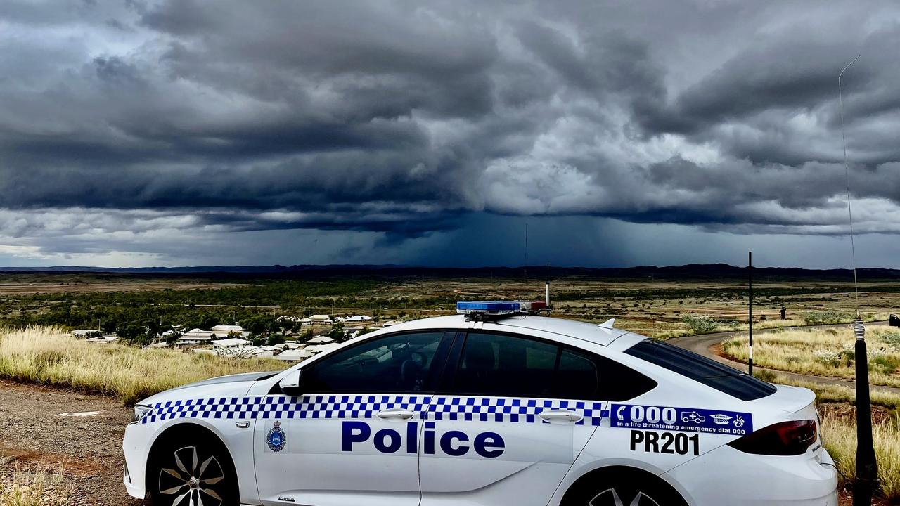 Heavy rain and strong winds battered the Kimberley coast, even in areas not directly in Ilsa's path. Picture: WA Police