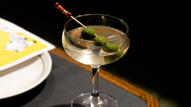 Martini at Anchovy Bandit. Picture: Supplied