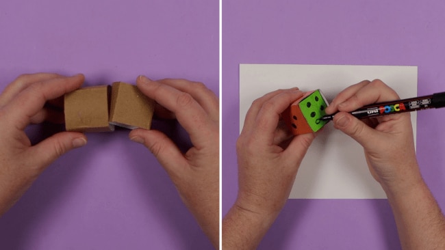 diy paper dice