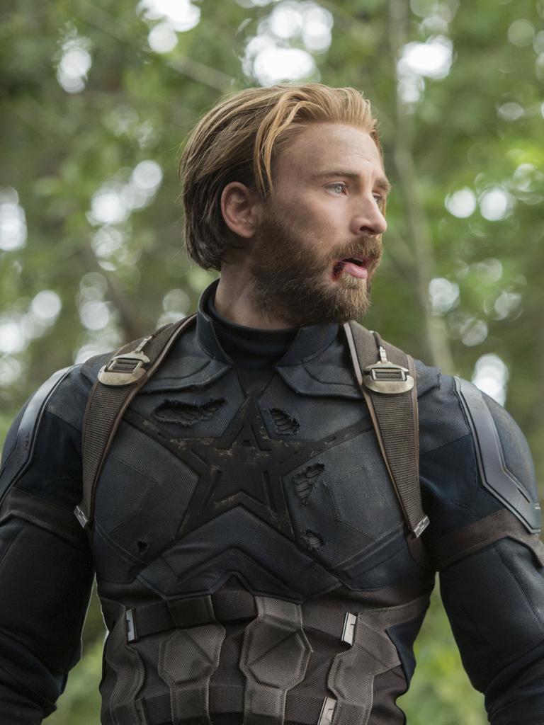 Chris Evans as Captain America. Picture: Chuck Zlotnick/Marvel Studios 2018