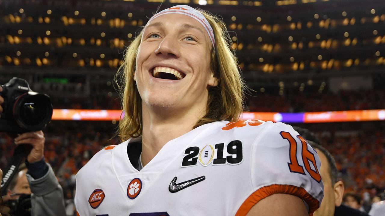 Trevor Lawrence has been predicted to be an NFL star ever since he was a gun high school quarterback. Photo: Harry How/Getty Images/AFP