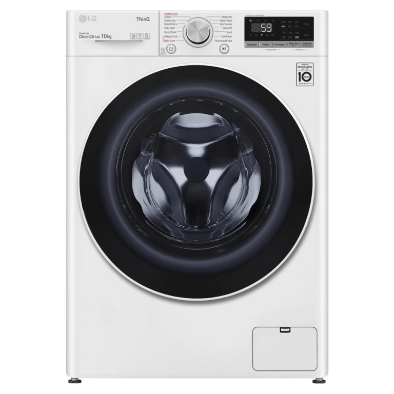 Shopper say this LG front load washing machine gets clothes “so clean” and “fresh”. Picture: LG