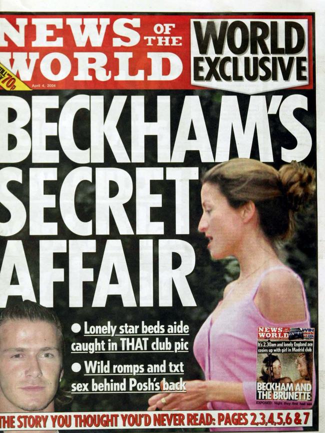 Revelations of Beckham’s affair almost ended his marriage.