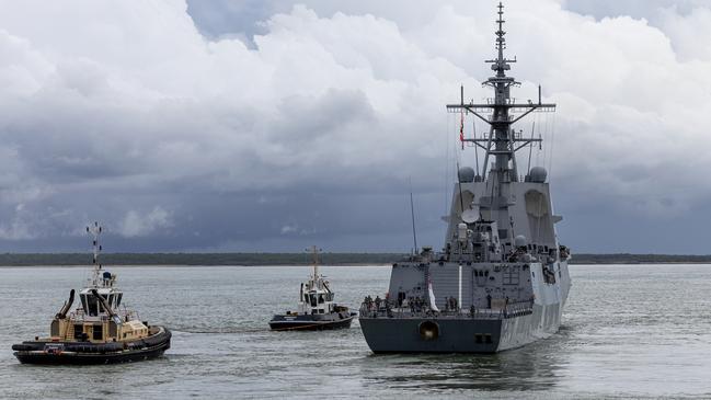 HMAS Hobart will join its French counterparts in a biennial naval exercise.