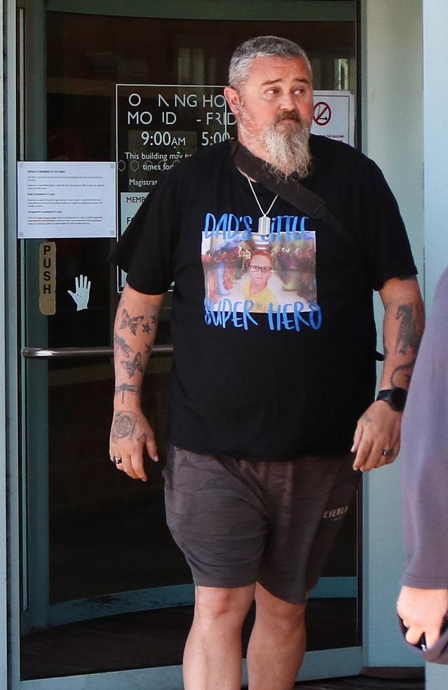 Anthony Dodt father of Peter Dodt leaves Devonport Magistrates Court. Trial into the jumping castle tragedy at Hillcrest Primary School in Devonport. Picture: Stephanie Dalton