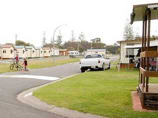 Security is to be improved at the Silver Sands Caravan Park.