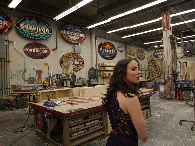 Behind the scenes tour of The Bold and the Beautiful with Aussie actress Ashleigh Brewer in Los Angeles. Picture: Glen McCurtayne