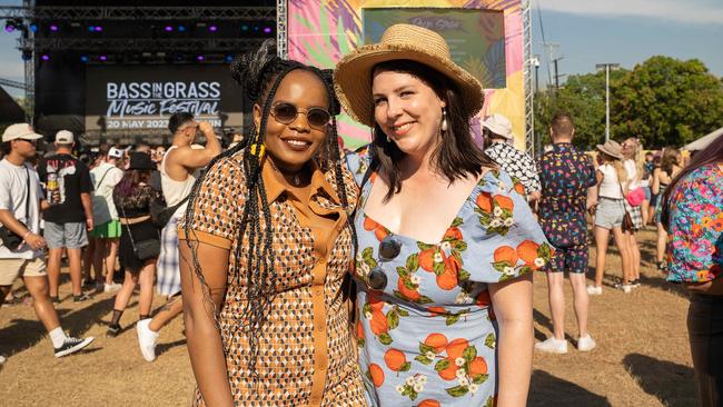 Ainsley Ryan and Primrose Sapo at BASSINTHEGRASS 2023. Picture: Pema Tamang Pakhrin