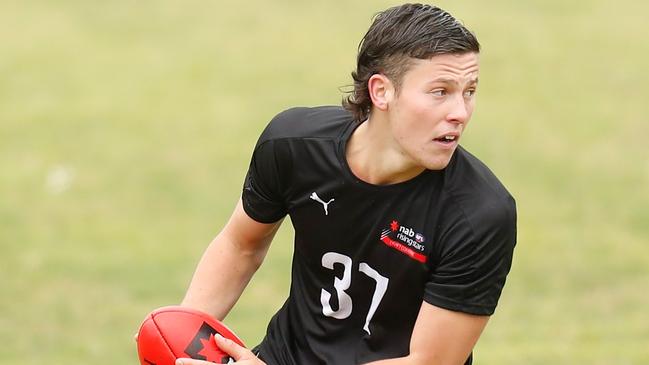 Jake Soligo skills were a highlight. Picture: Michael Willson/AFL Photos via Getty Images