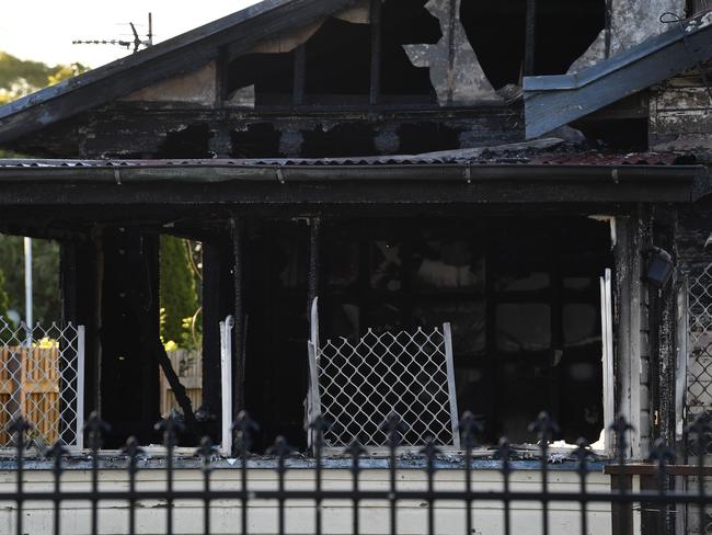 Fatal house fire in Harristown, Wednesday, May 7, 2025. Picture: Kevin Farmer