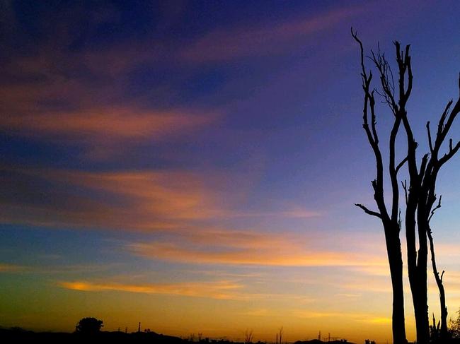 John Hutcheon captured this photo of the sunset off the Burnett Highway, near Bouldercombe.