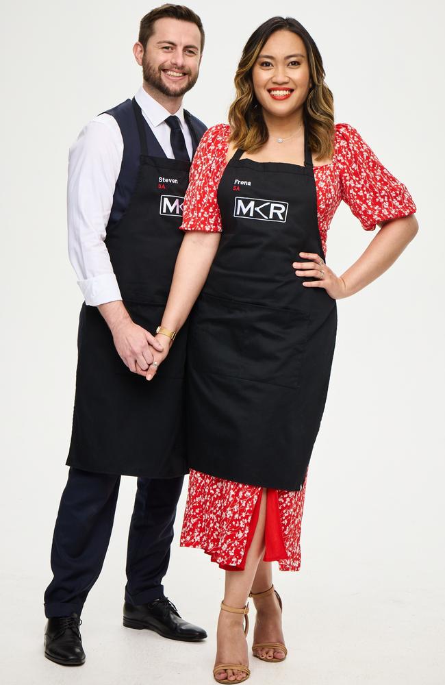 My Kitchen Rules duo Frena and Steven in a promotional image for the new series.