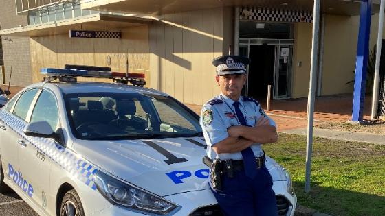 Inspector Dan Skelly is the new officer in charge at Port Stephens Hunter LAC. Supplied.