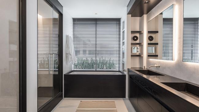 A Bondi Beach penthouse wash room.