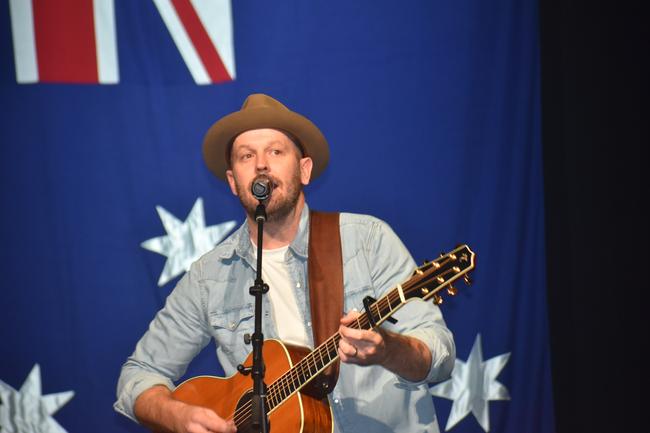 Musician Brad Butcher at the 2022 Mackay Australia Day Awards at the MECC on January 25, 2022. Picture: Lillian Watkins