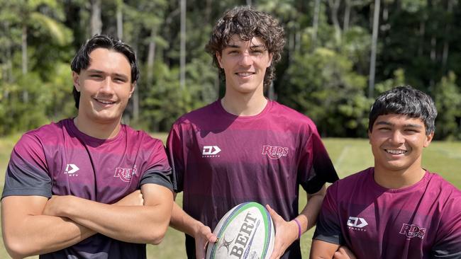 Sunshine Coast Grammar School students Joe Wikaira, Finn Prass and Luke Aiken have been selected in the Queensland Reds U18 Academy Squad.