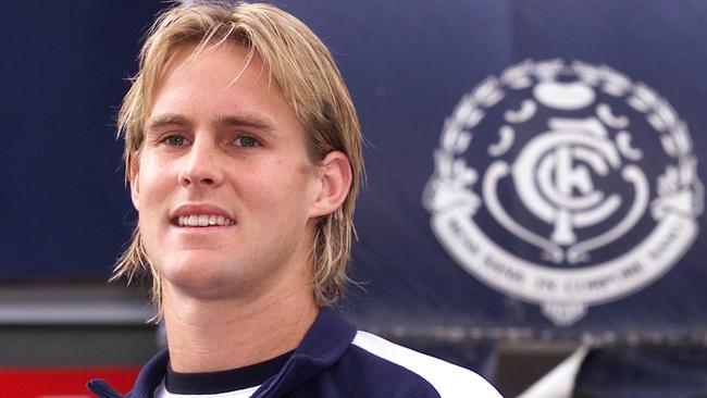 David Teague during his playing days at Carlton.