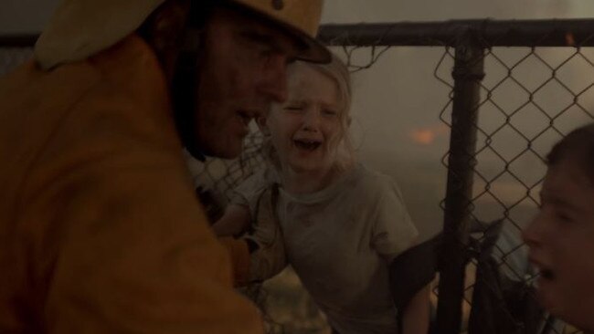 A scene from the state government’s summer bushfire campaign.