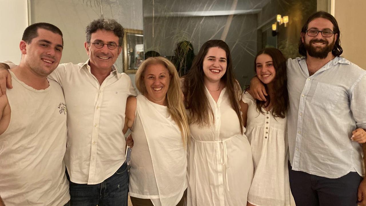 From left to right: Tomer Shevel (22), Natie Shevel (55), Lisa Segelov (58) originally from Sydney, Maya Shevel (25), Lior Shevel (19) and Avi Shevel (27). Picture: Supplied